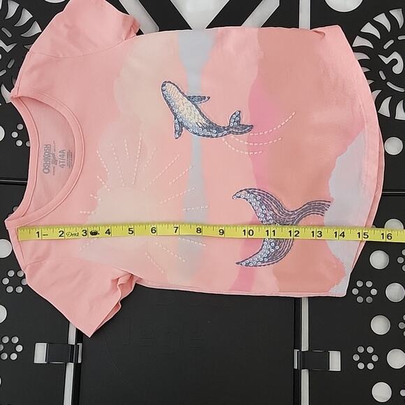 Cotton On OshKosh Girl's Ocean Whale Surf Shirt and Tank Bundle 4T | 4 - Picture 13 of 15